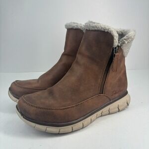 Skechers Brown Ankle Winter Boots